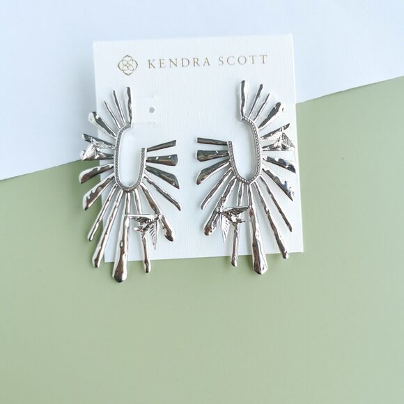 Kendra Scott Melody Hoop Earrings - Silver - Picture 1 of 4